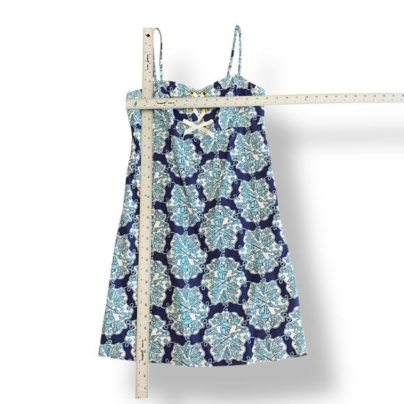 Lilly Pulitzer Rilee Hey Sailor Lace Up Navy White Mermaid Dress Size 6 Sirens - Picture 3 of 10